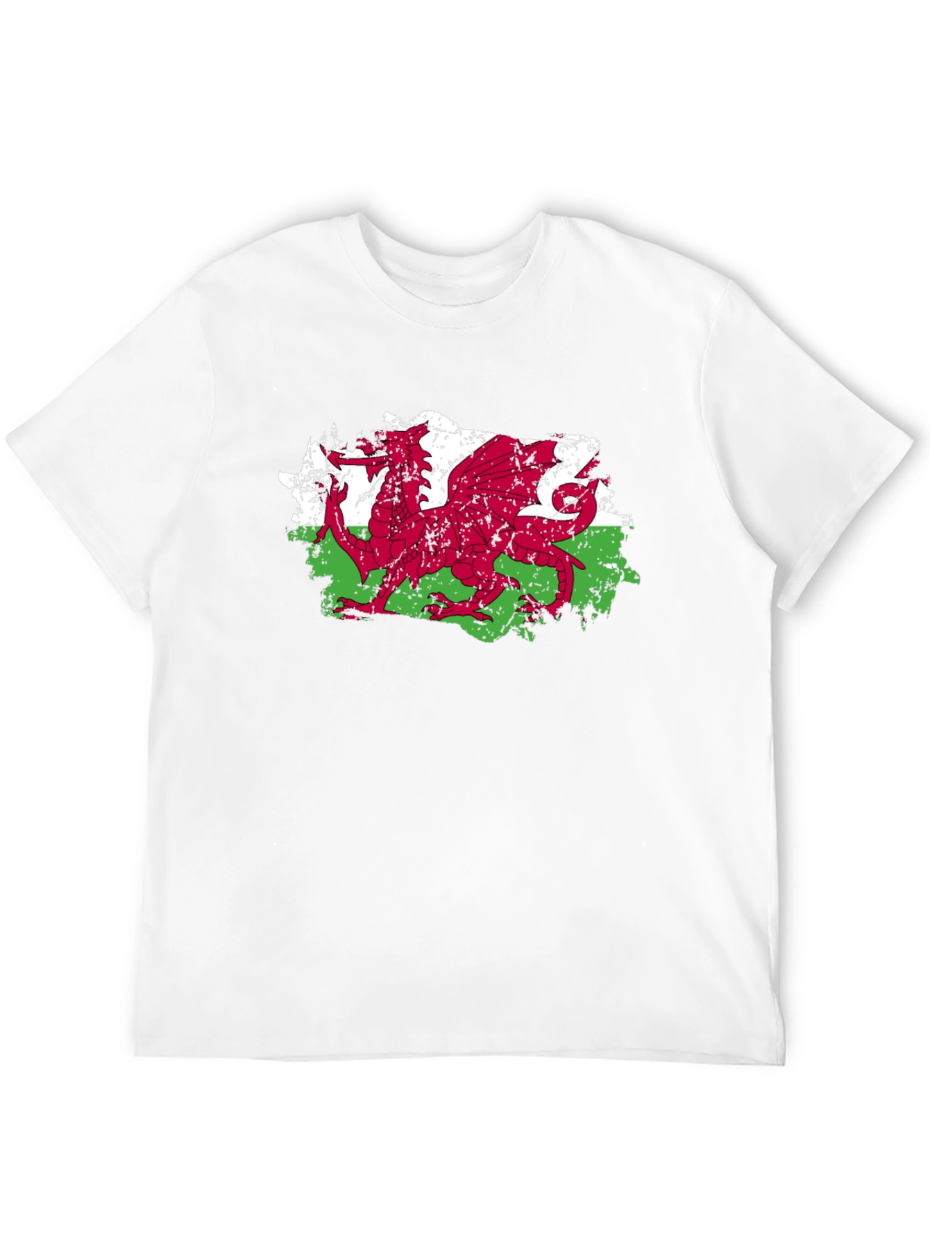 Welsh Dragon Flag Graphic Tee - Black