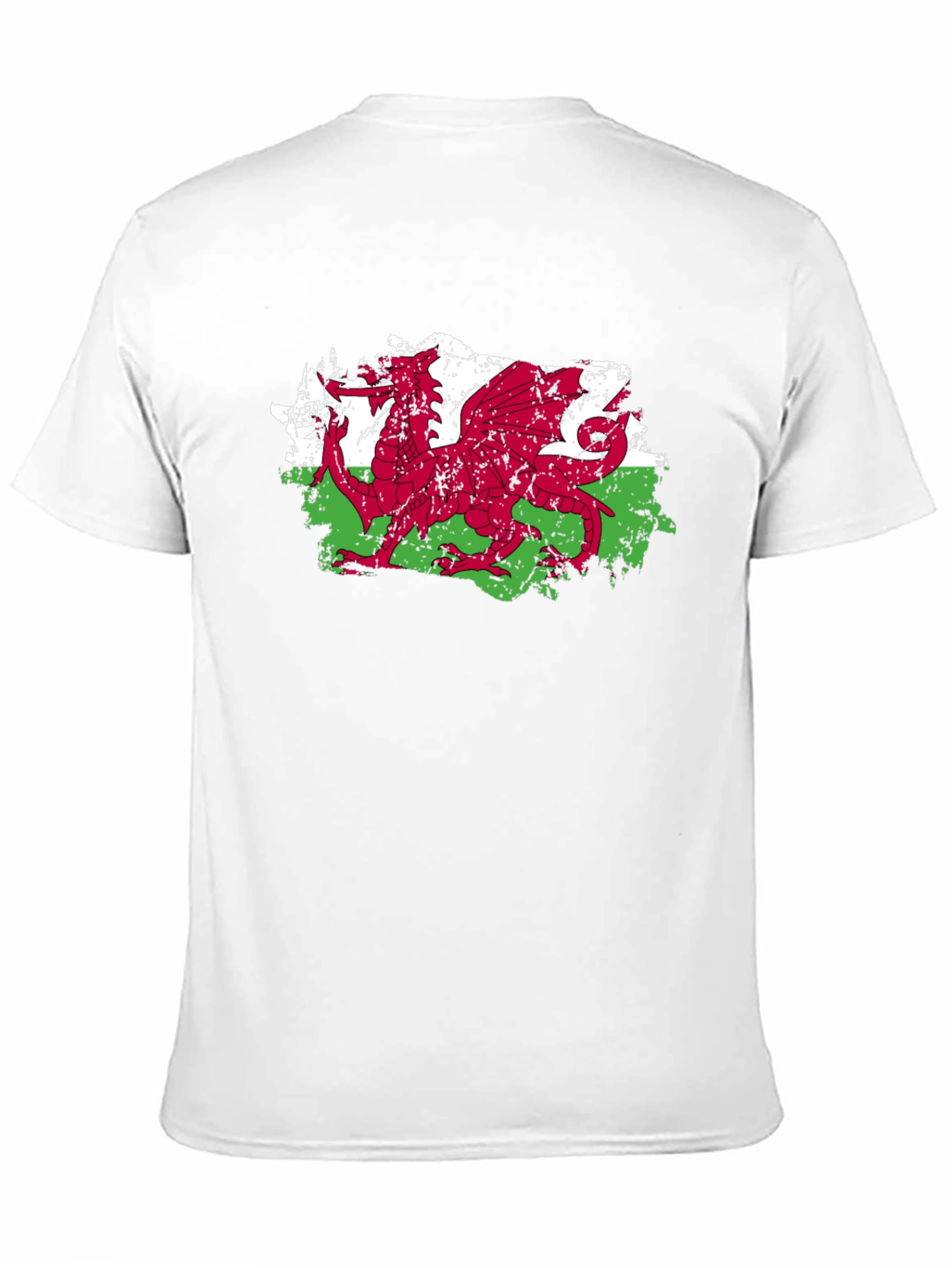 Welsh Dragon Flag Graphic Tee - Black