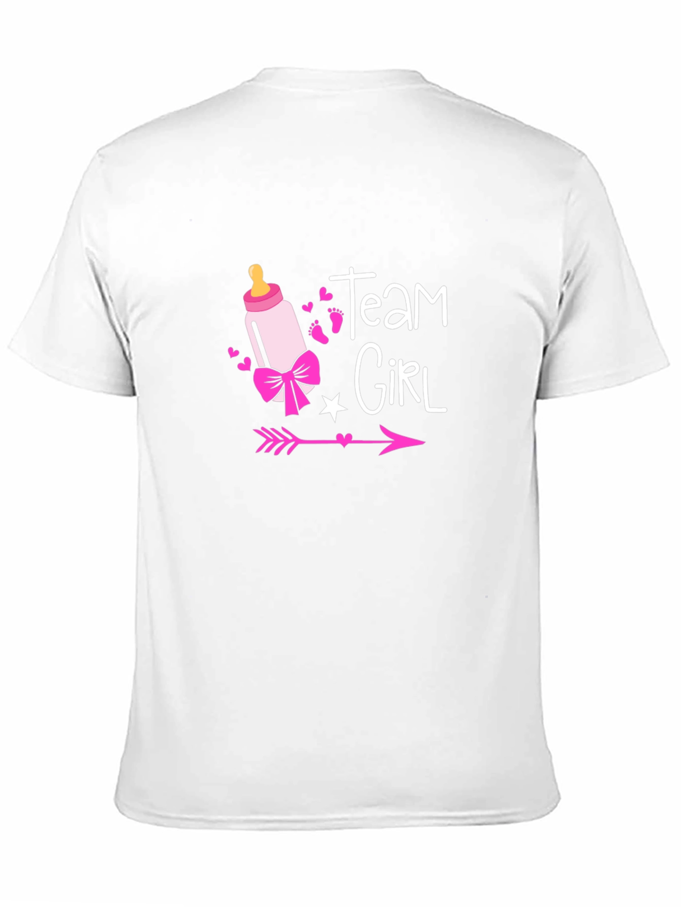 Team Girl Baby Shower Gender Reveal T-Shirt