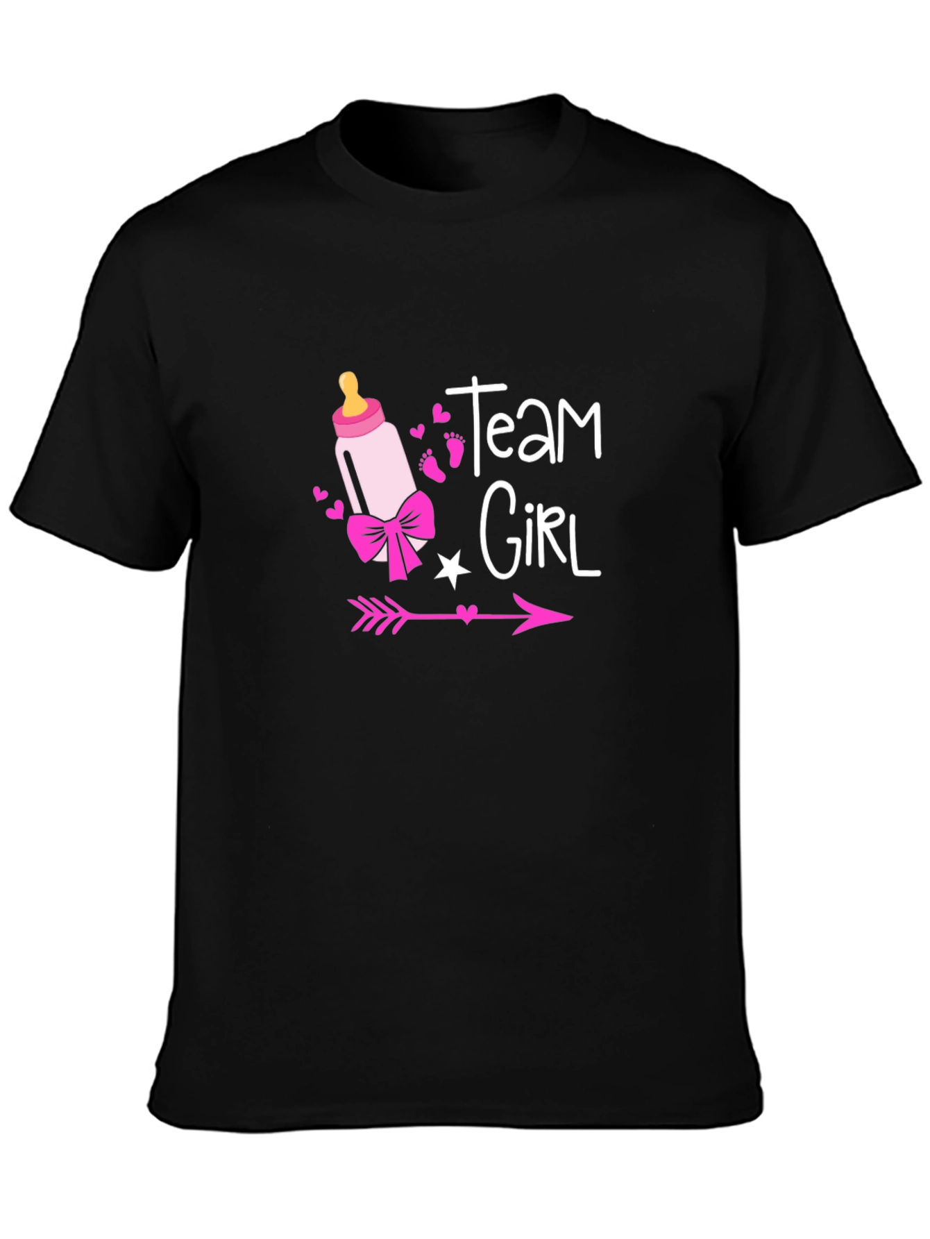 Team Girl Baby Shower Gender Reveal T-Shirt