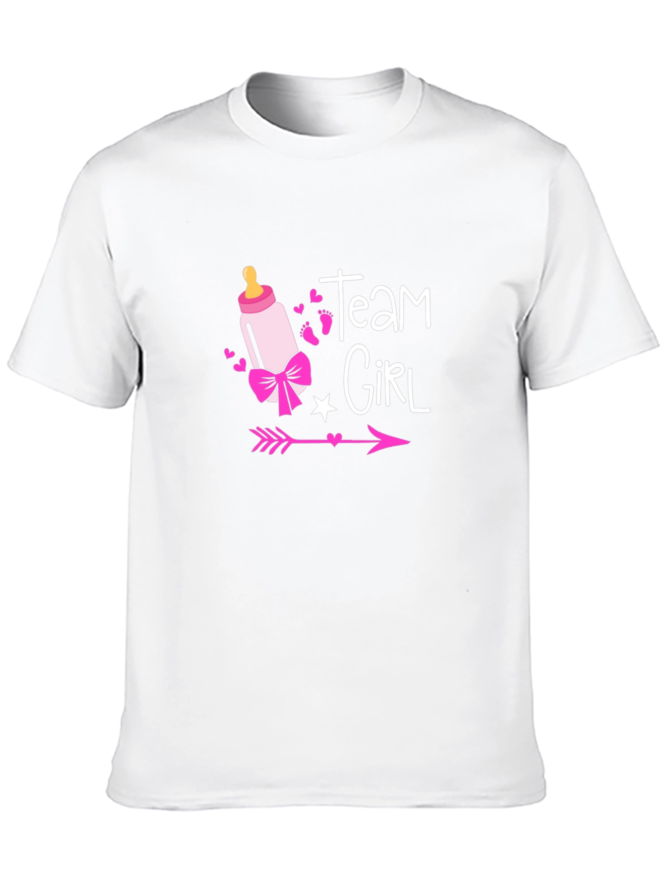 Team Girl Baby Shower Gender Reveal T-Shirt