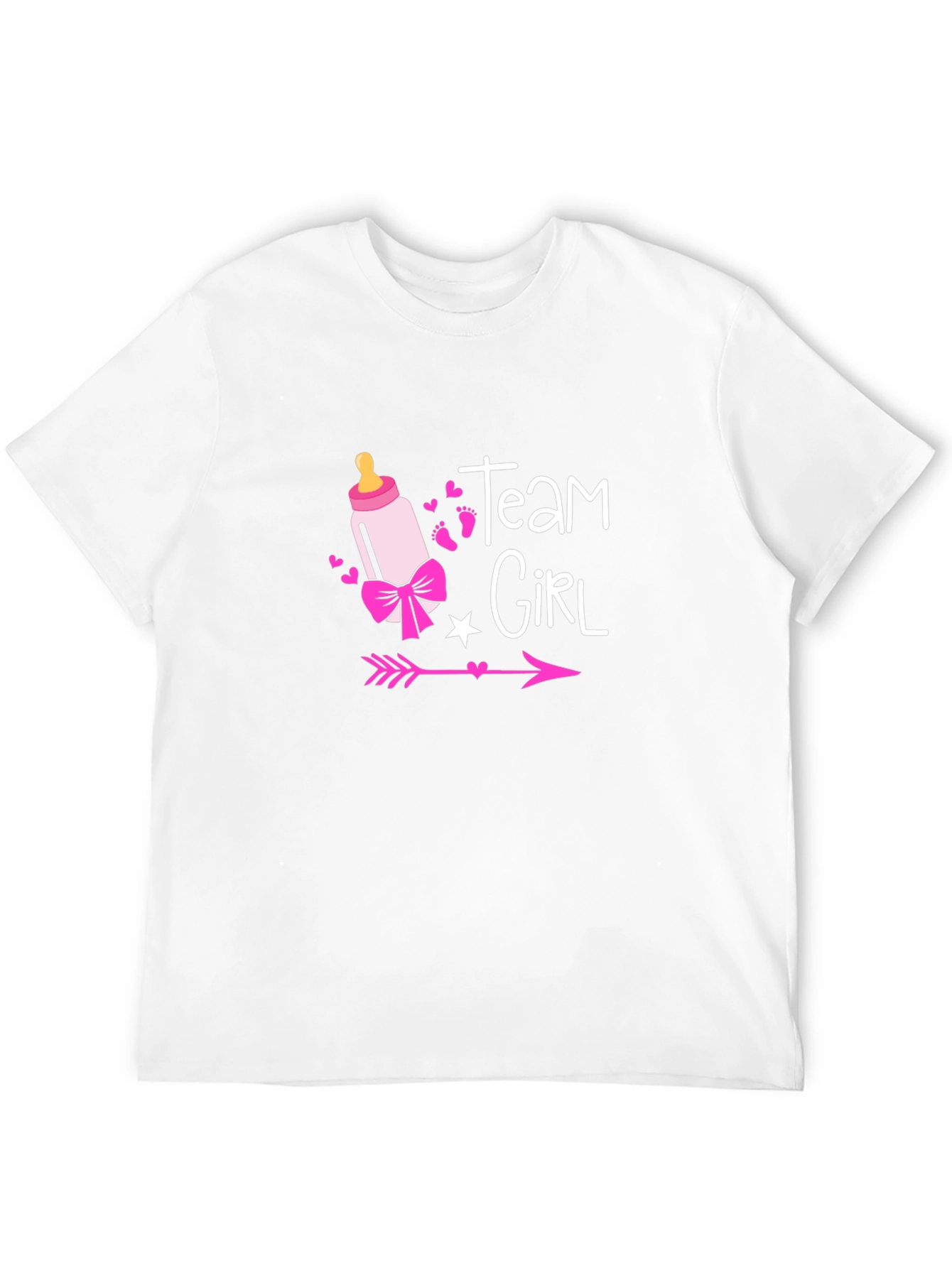 Team Girl Baby Shower Gender Reveal T-Shirt