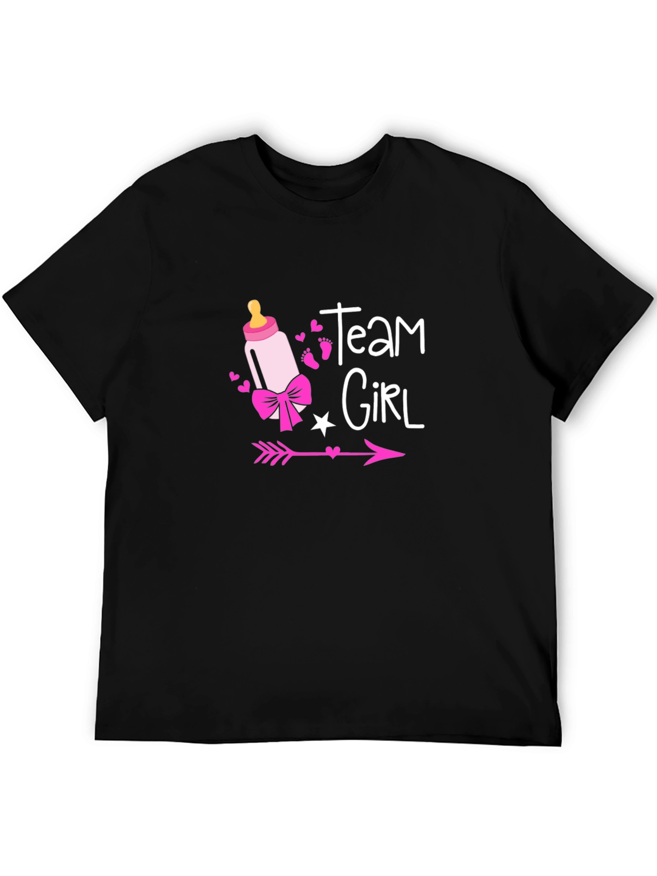 Team Girl Baby Shower Gender Reveal T-Shirt
