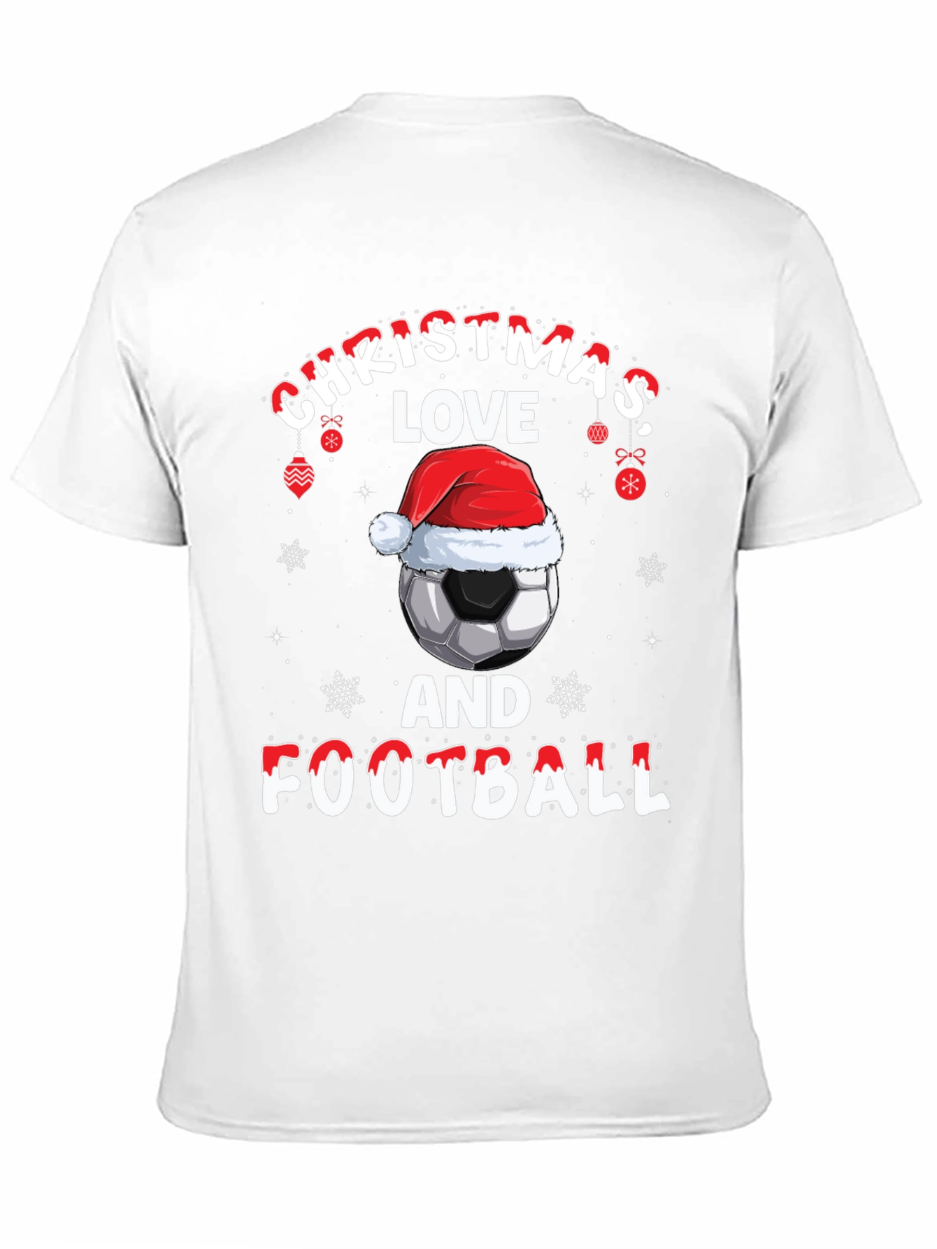 Christmas Football T-Shirt - Holiday Soccer Tee