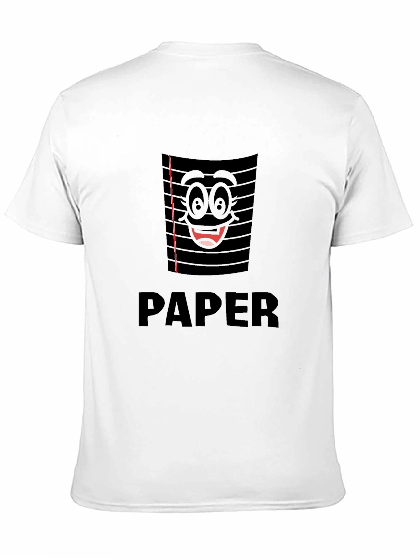 Funny Paper Notebook Graphic T-Shirt - Black