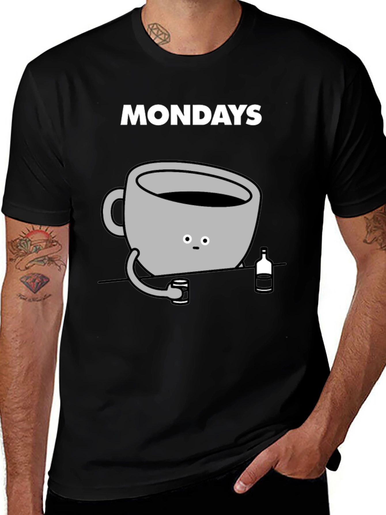 Mondays Coffee and Alcohol T-Shirt