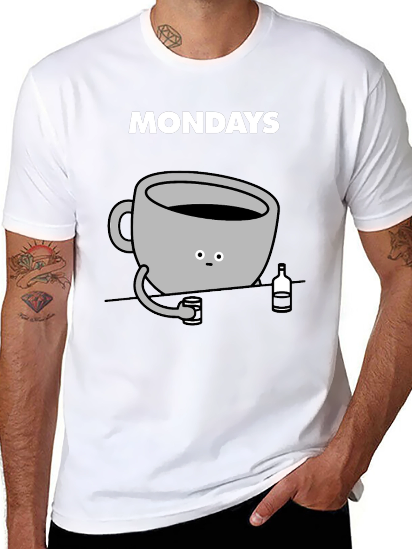 Mondays Coffee and Alcohol T-Shirt