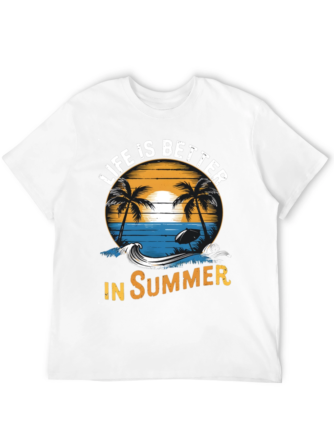 Life is Better in Summer Black Graphic Tee