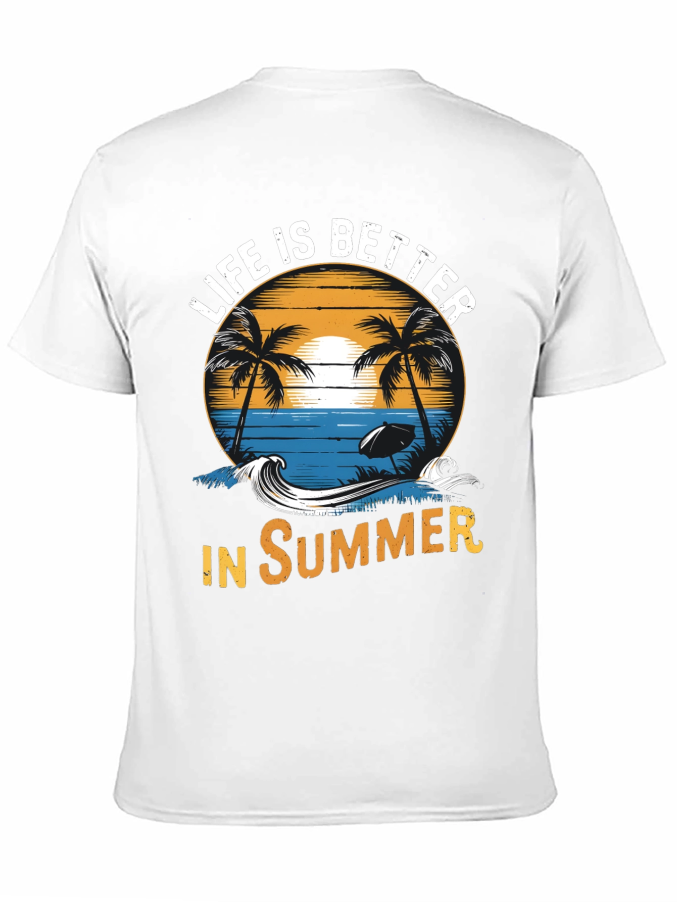 Life is Better in Summer Black Graphic Tee