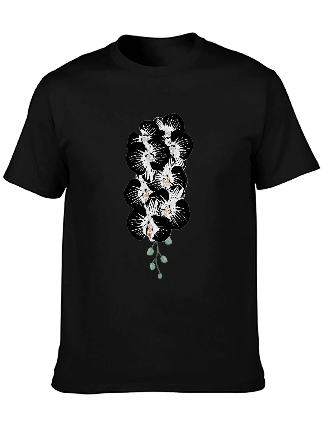 Black Orchid Blossom Graphic Tee - Mens