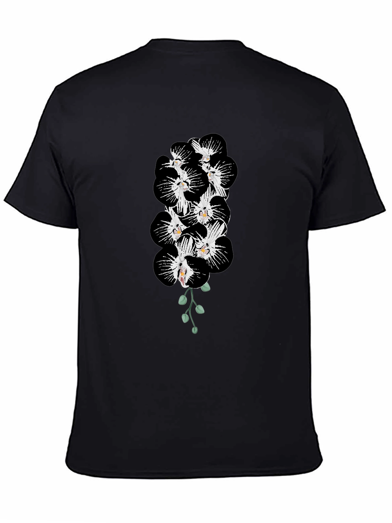Black Orchid Blossom Graphic Tee - Mens