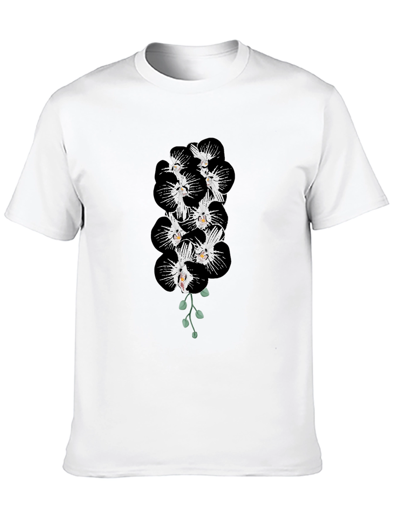 Black Orchid Blossom Graphic Tee - Mens