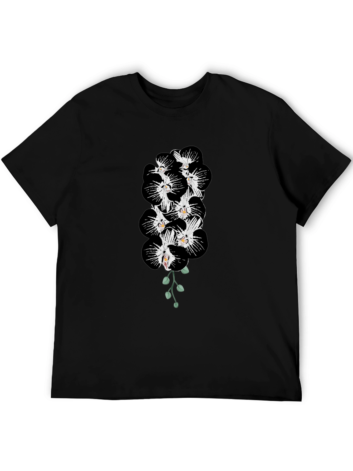 Black Orchid Blossom Graphic Tee - Mens