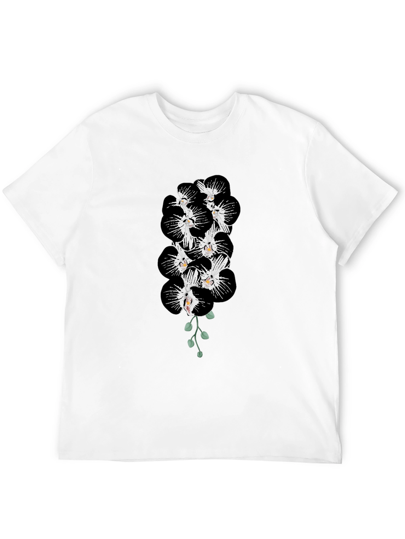Black Orchid Blossom Graphic Tee - Mens