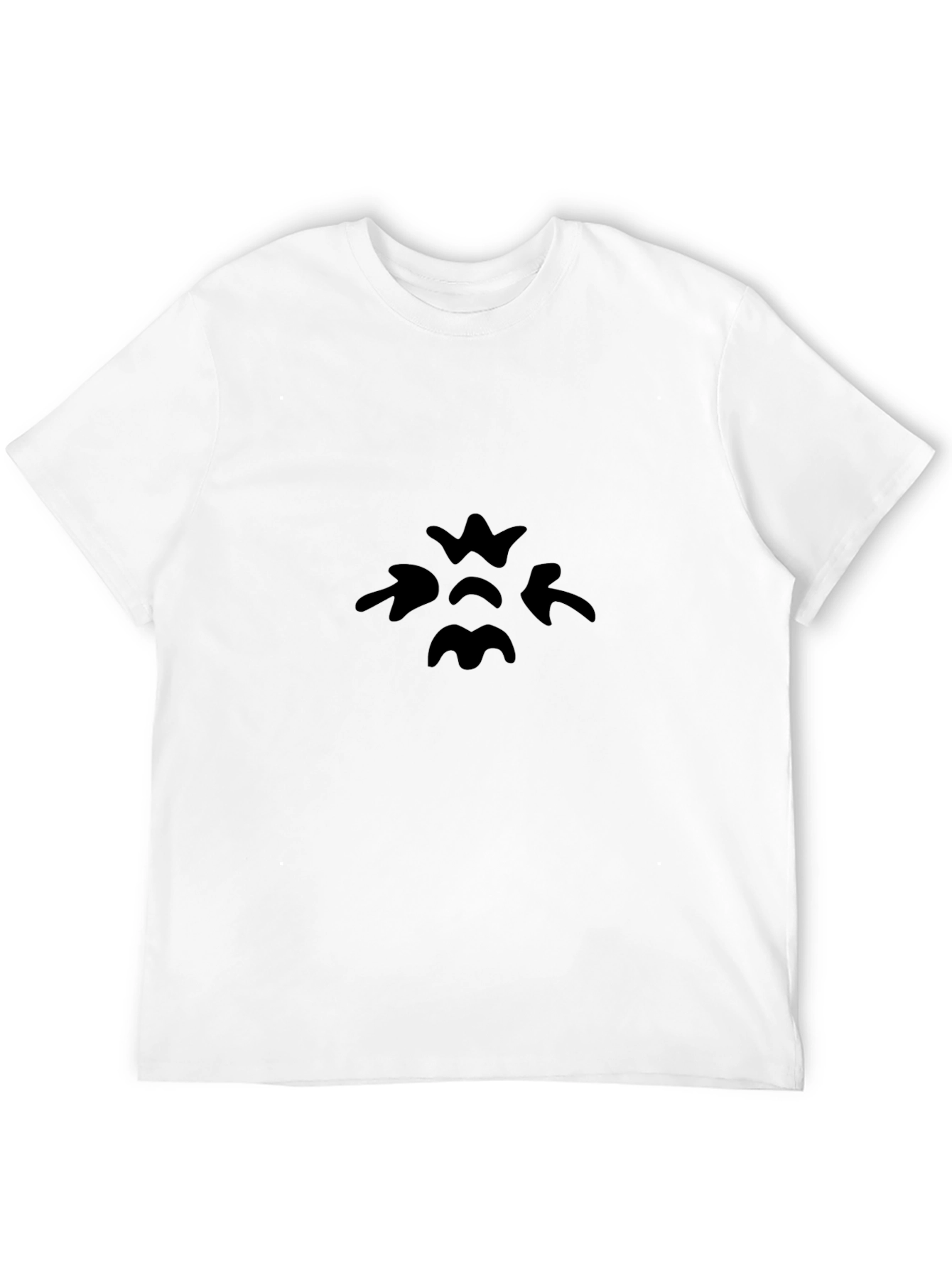Black Graphic Tee - Arrows and Crown Design