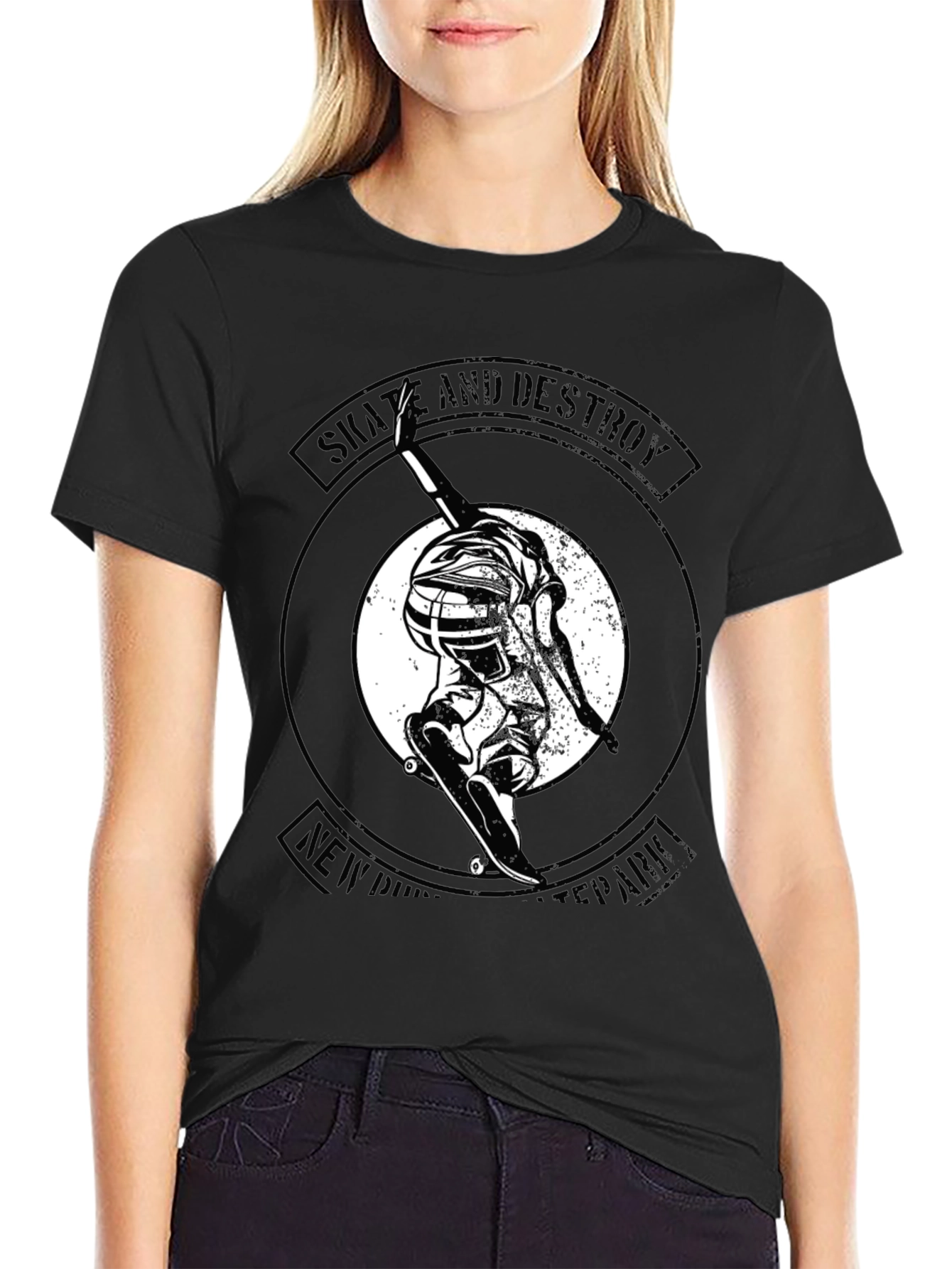 Skate and Destroy Graphic Tee - Black