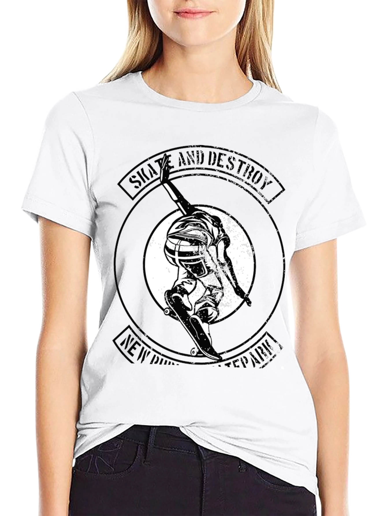 Skate and Destroy Graphic Tee - Black