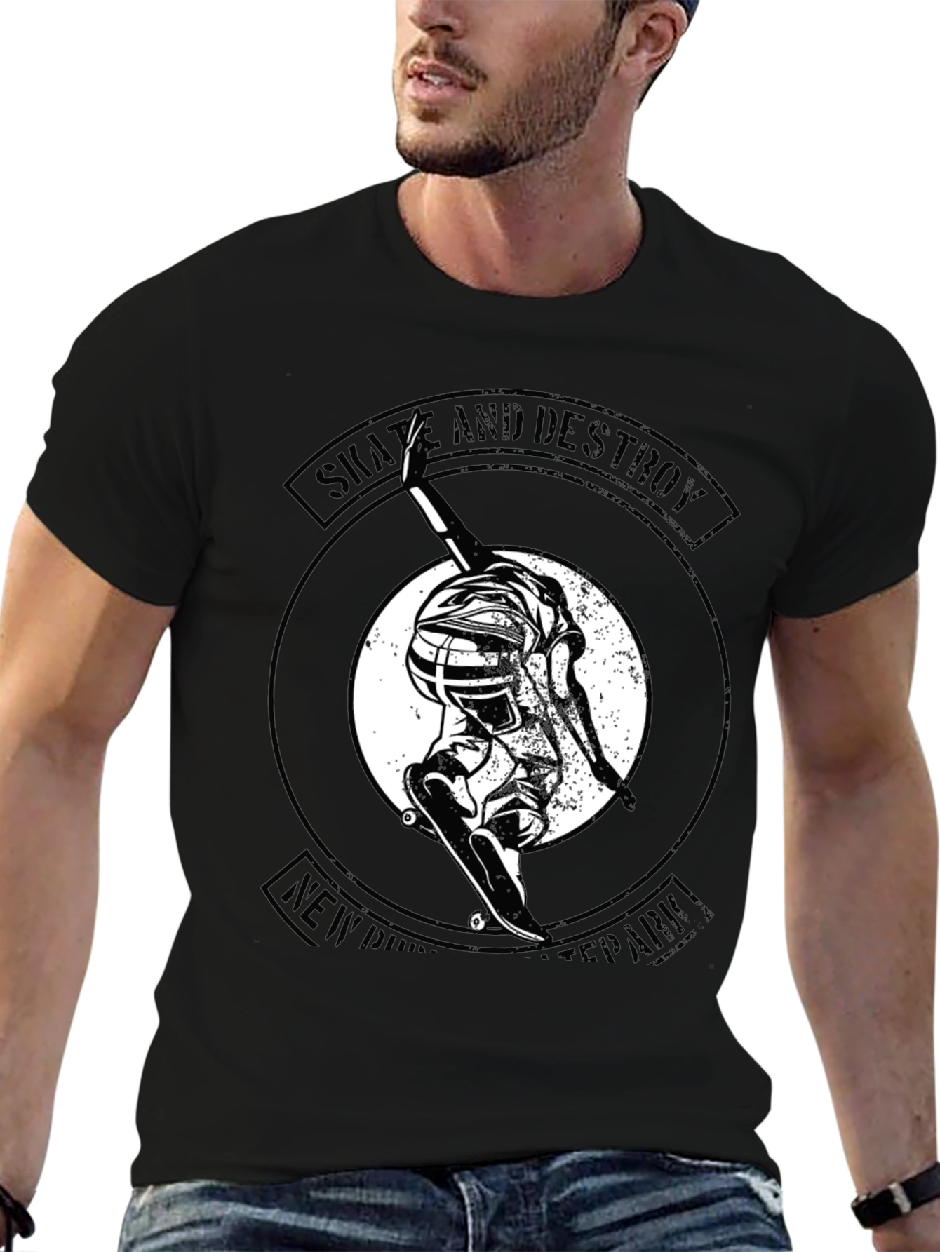 Skate and Destroy Graphic Tee - Black