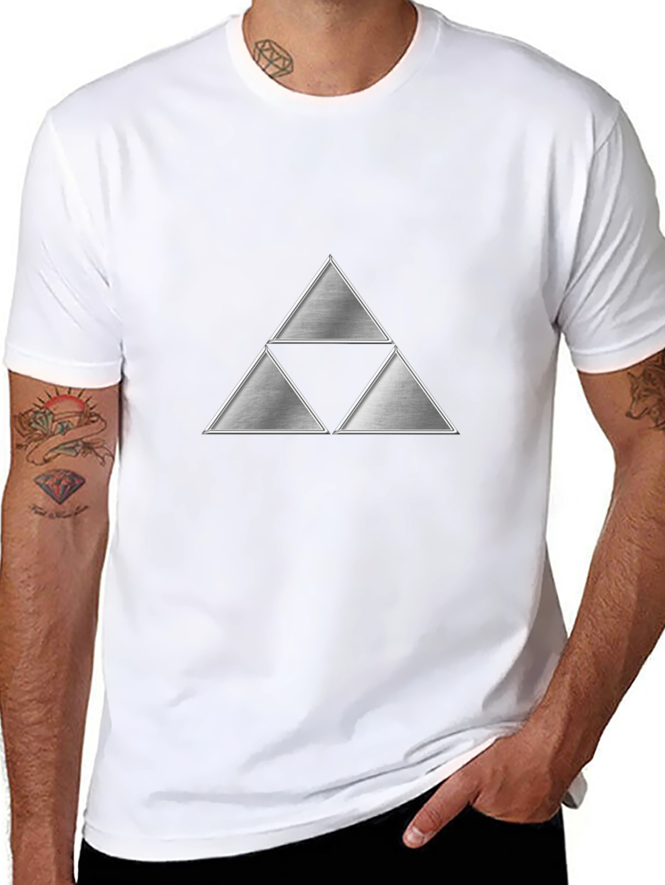 Triforce Graphic Black T-Shirt