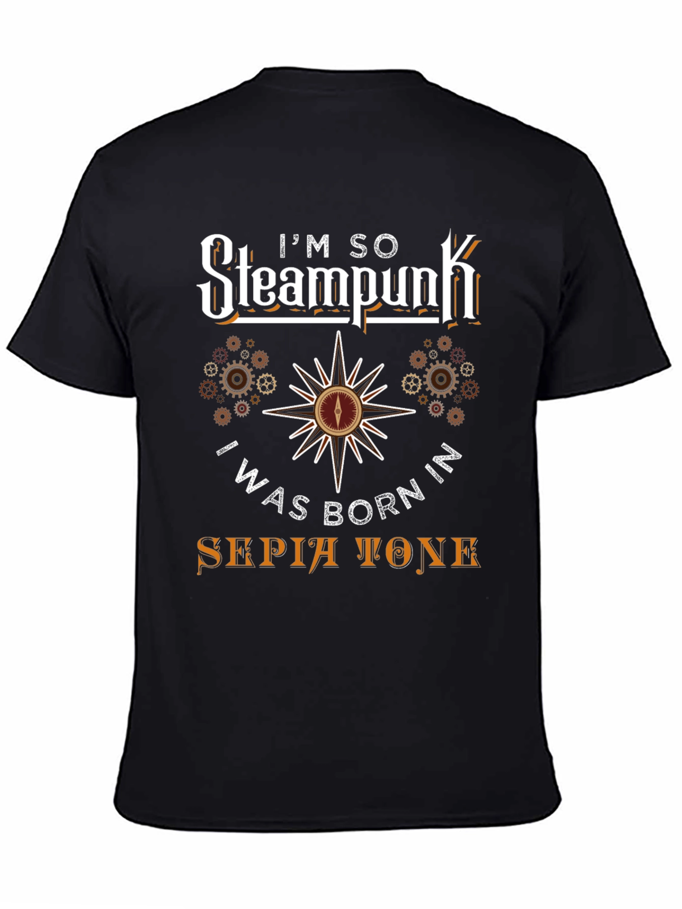Steampunk Sepia Tone Graphic T-Shirt