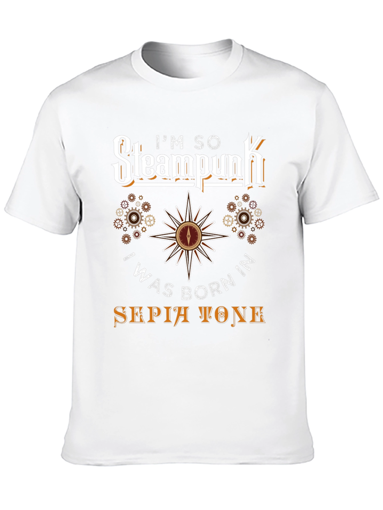 Steampunk Sepia Tone Graphic T-Shirt