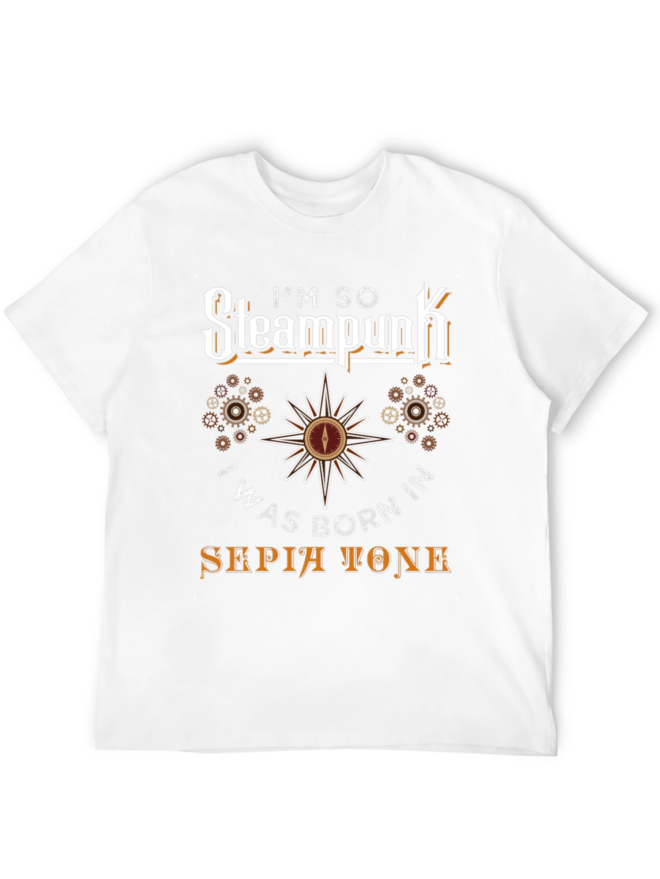 Steampunk Sepia Tone Graphic T-Shirt
