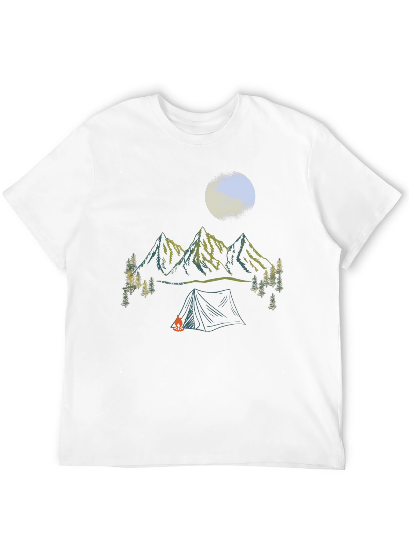 Mountain Campfire Graphic Tee - Adventure Ready!