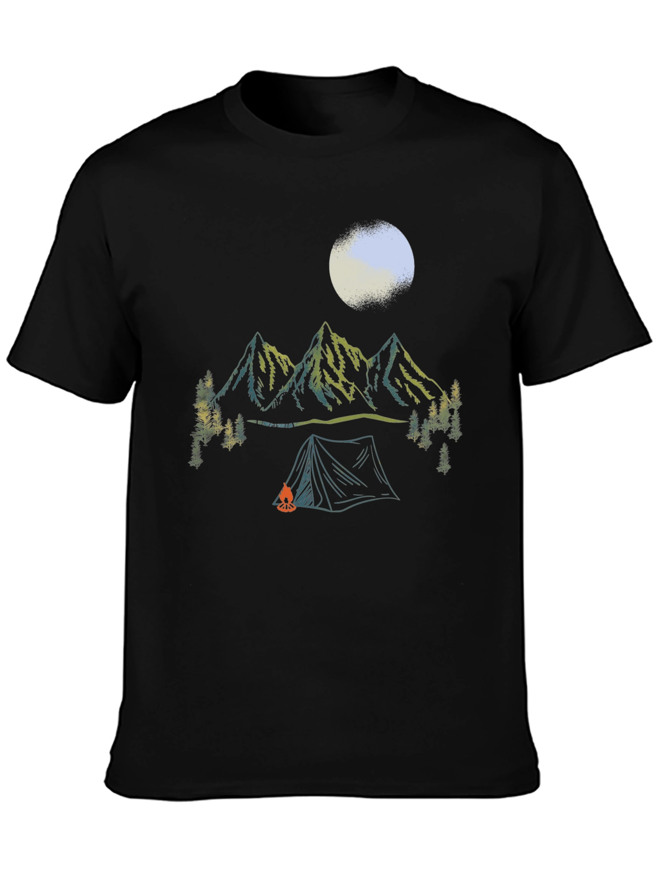 Mountain Campfire Graphic Tee - Adventure Ready!