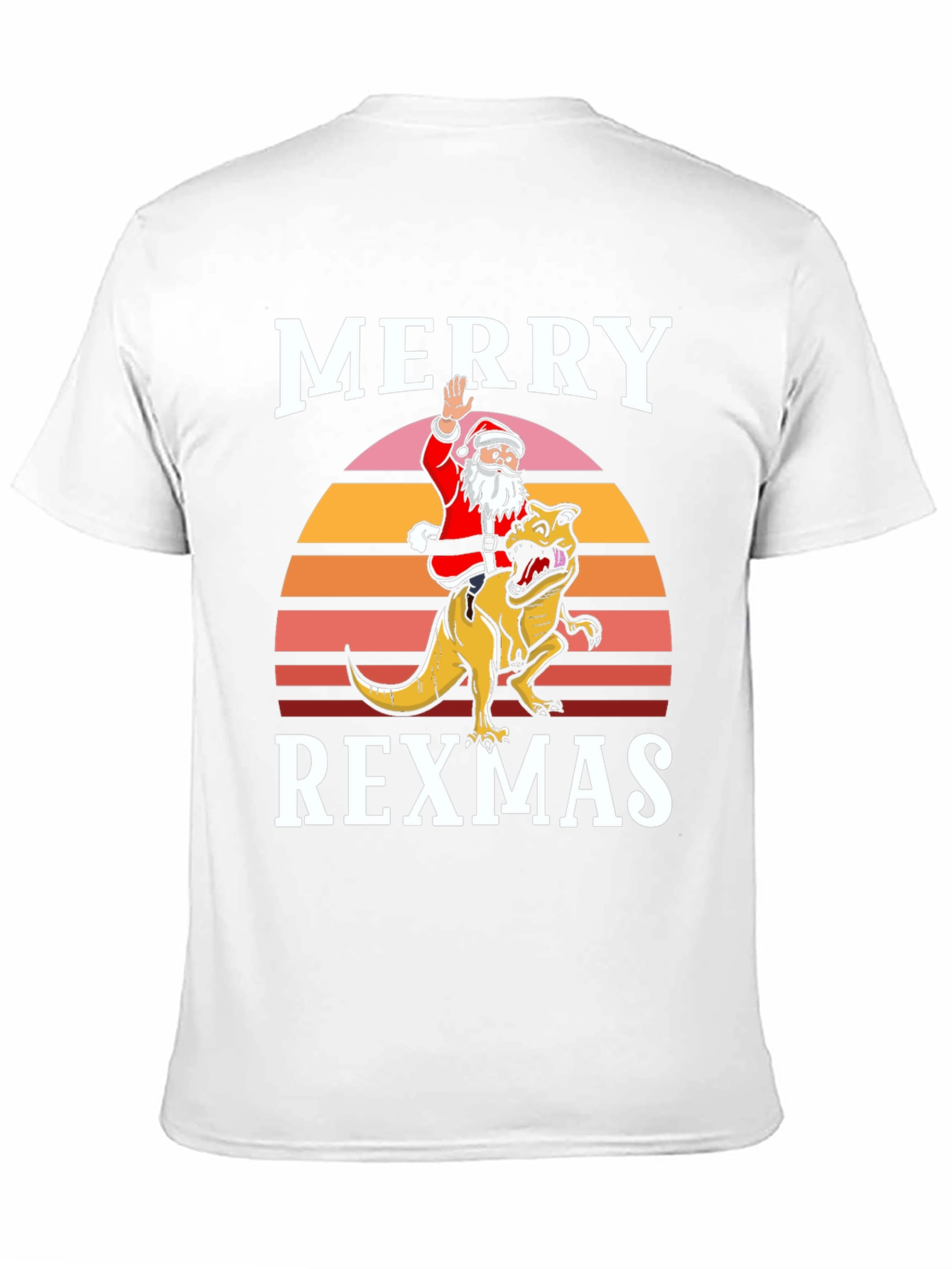 Merry Rexmas T-Shirt - Santa Riding Dinosaur