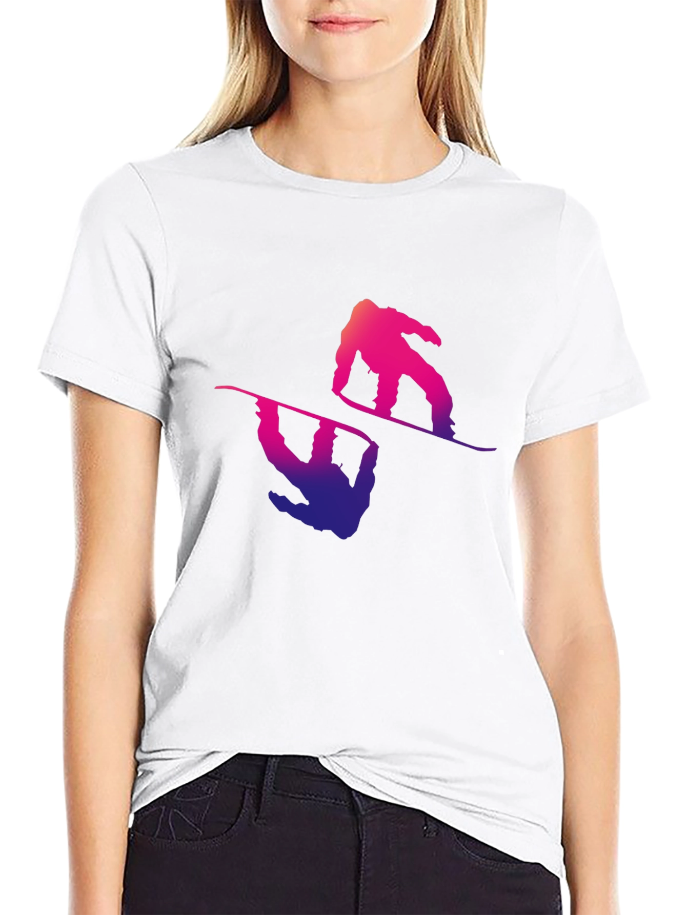 Snowboarder Graphic Tee - Mens Black T-Shirt