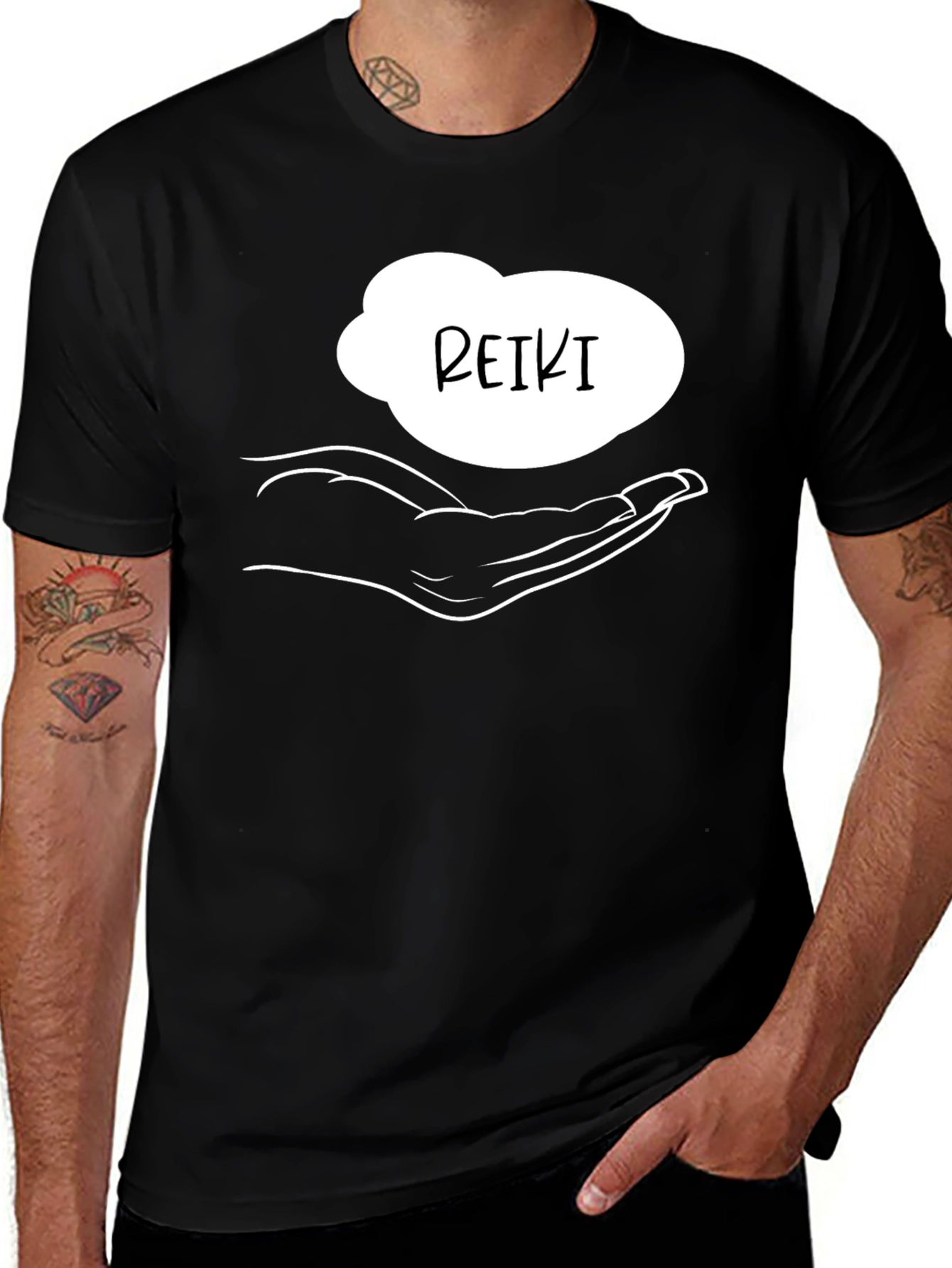 Reiki Hand T-Shirt - Healing Energy Design