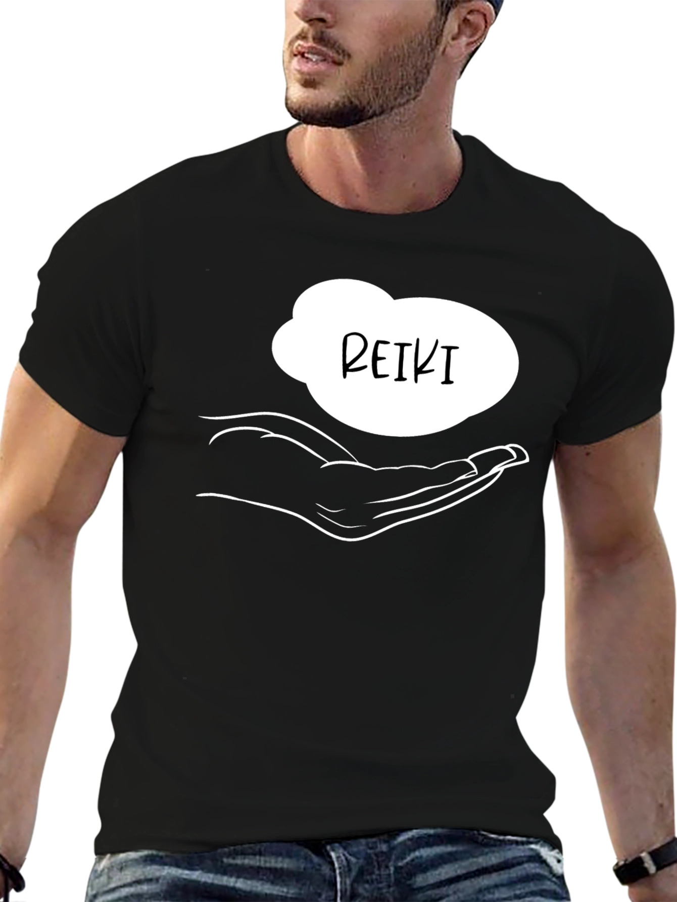 Reiki Hand T-Shirt - Healing Energy Design