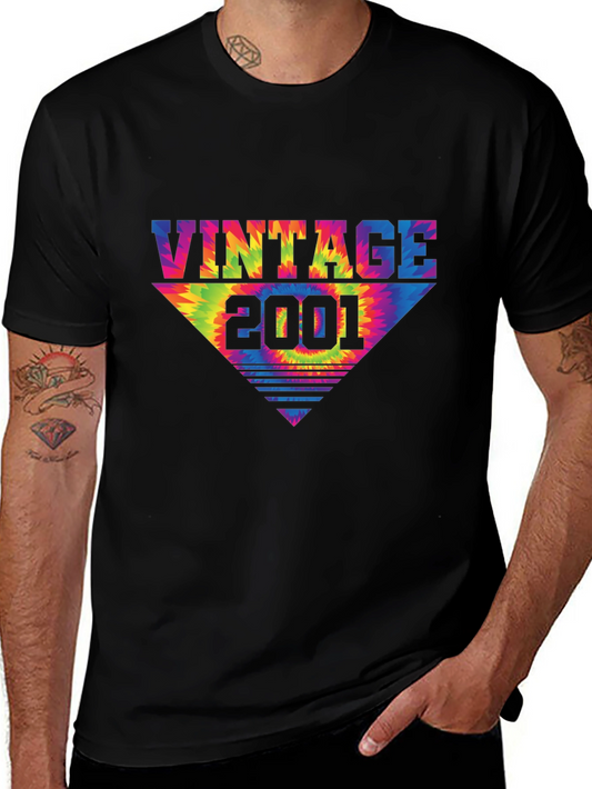 Vintage 2001 Tie Dye Graphic Tee