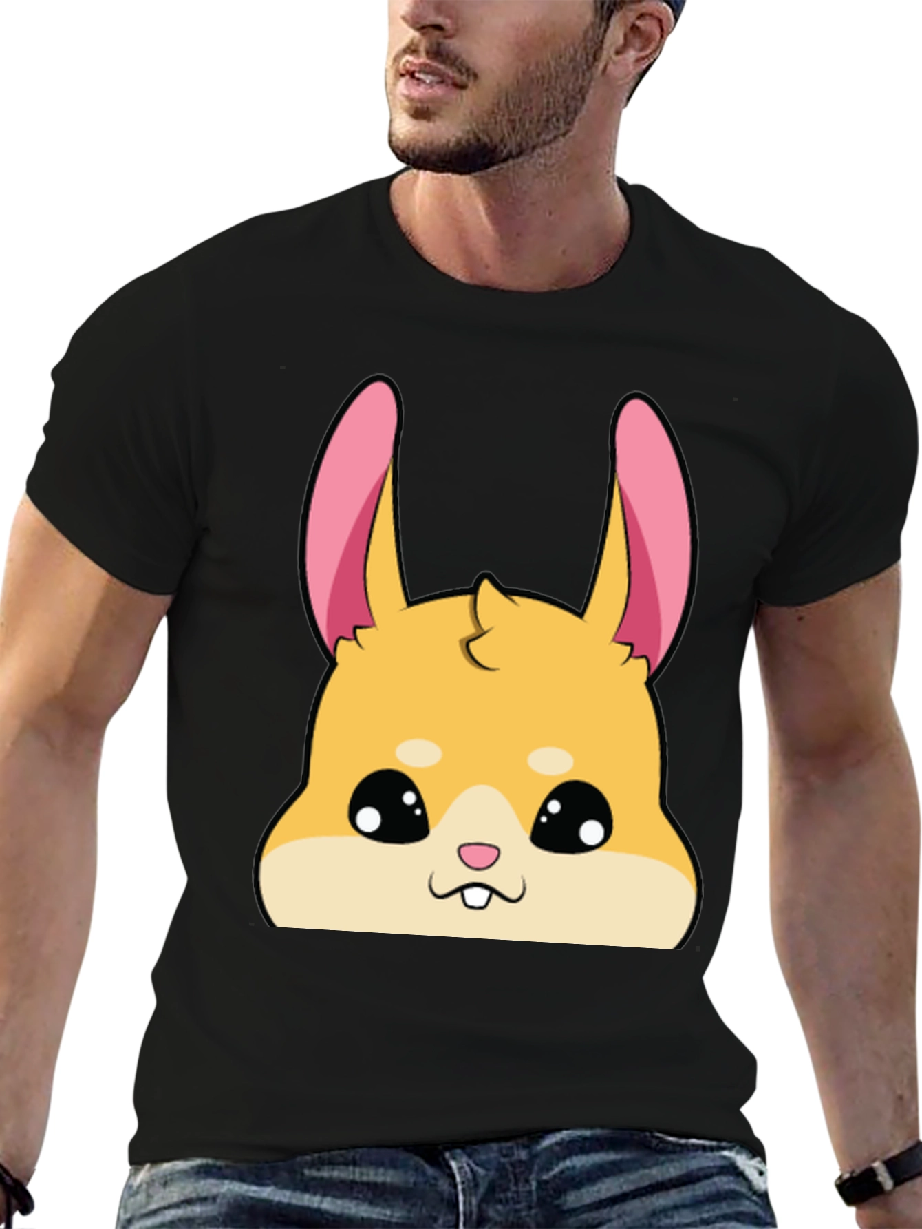 Cute Hamster Graphic Tee - Soft Cotton Blend