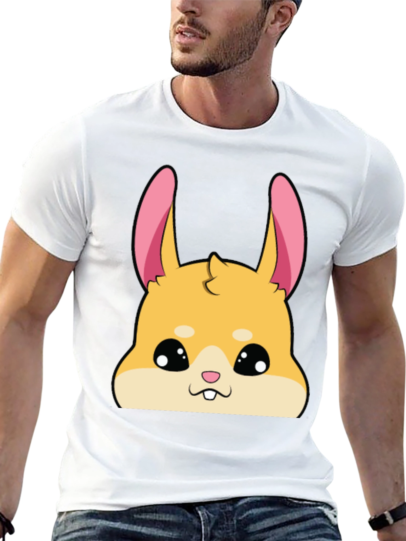 Cute Hamster Graphic Tee - Soft Cotton Blend