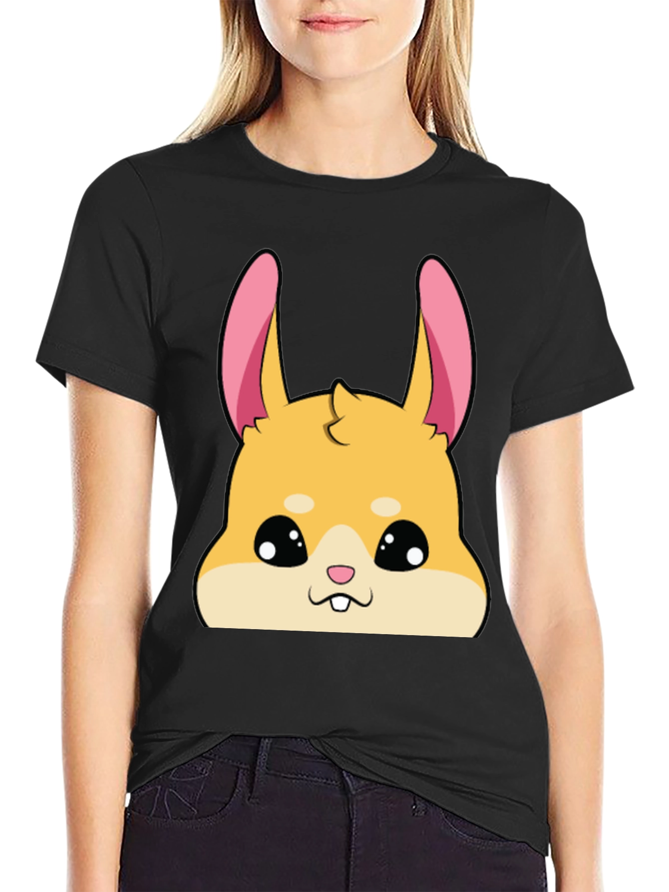 Cute Hamster Graphic Tee - Soft Cotton Blend