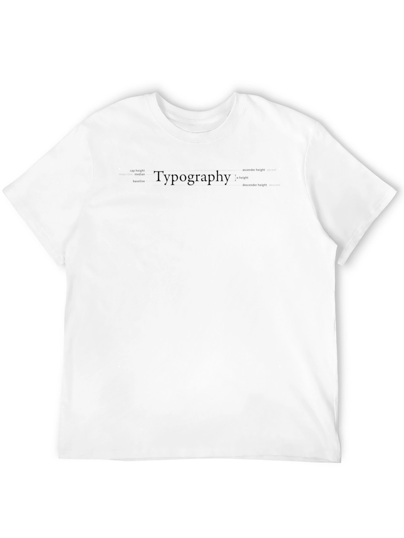 Typography Tee - Black Cotton Graphic T-Shirt