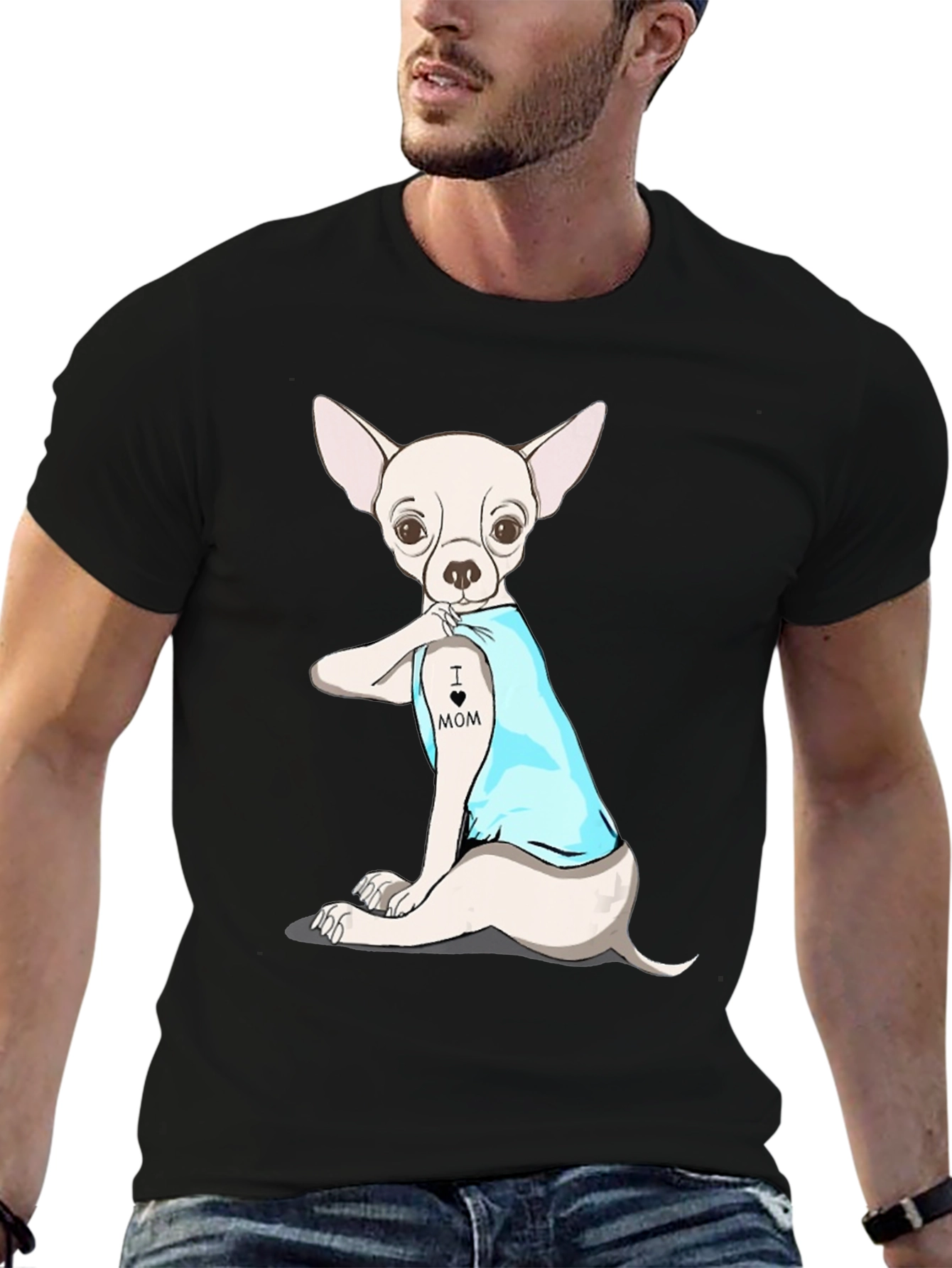Dog Mom Tattoo T-Shirt Funny Puppy Shirt