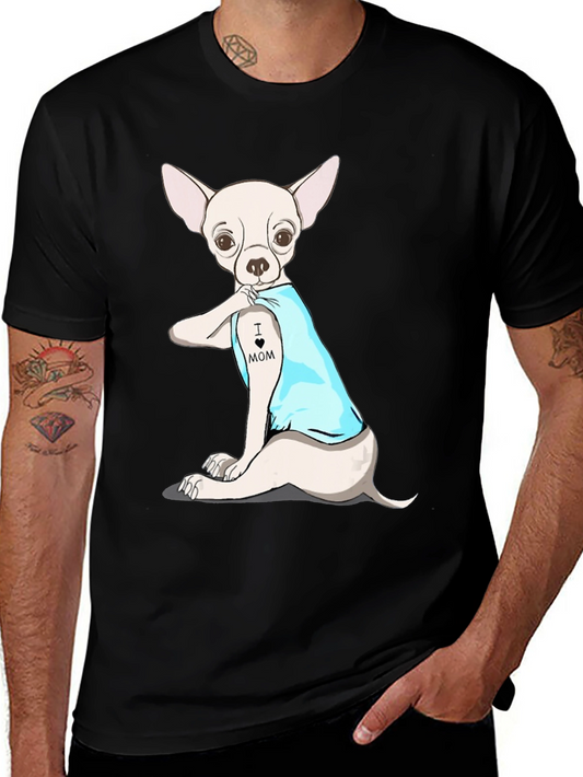 Dog Mom Tattoo T-Shirt Funny Puppy Shirt