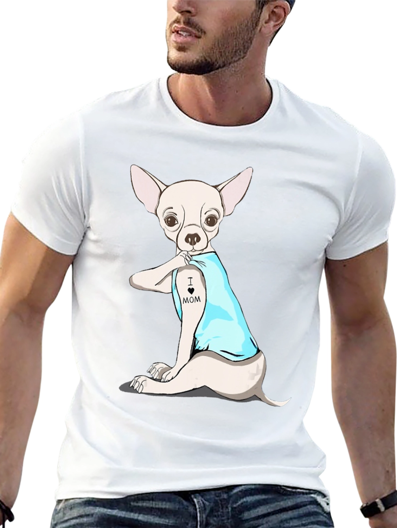 Dog Mom Tattoo T-Shirt Funny Puppy Shirt