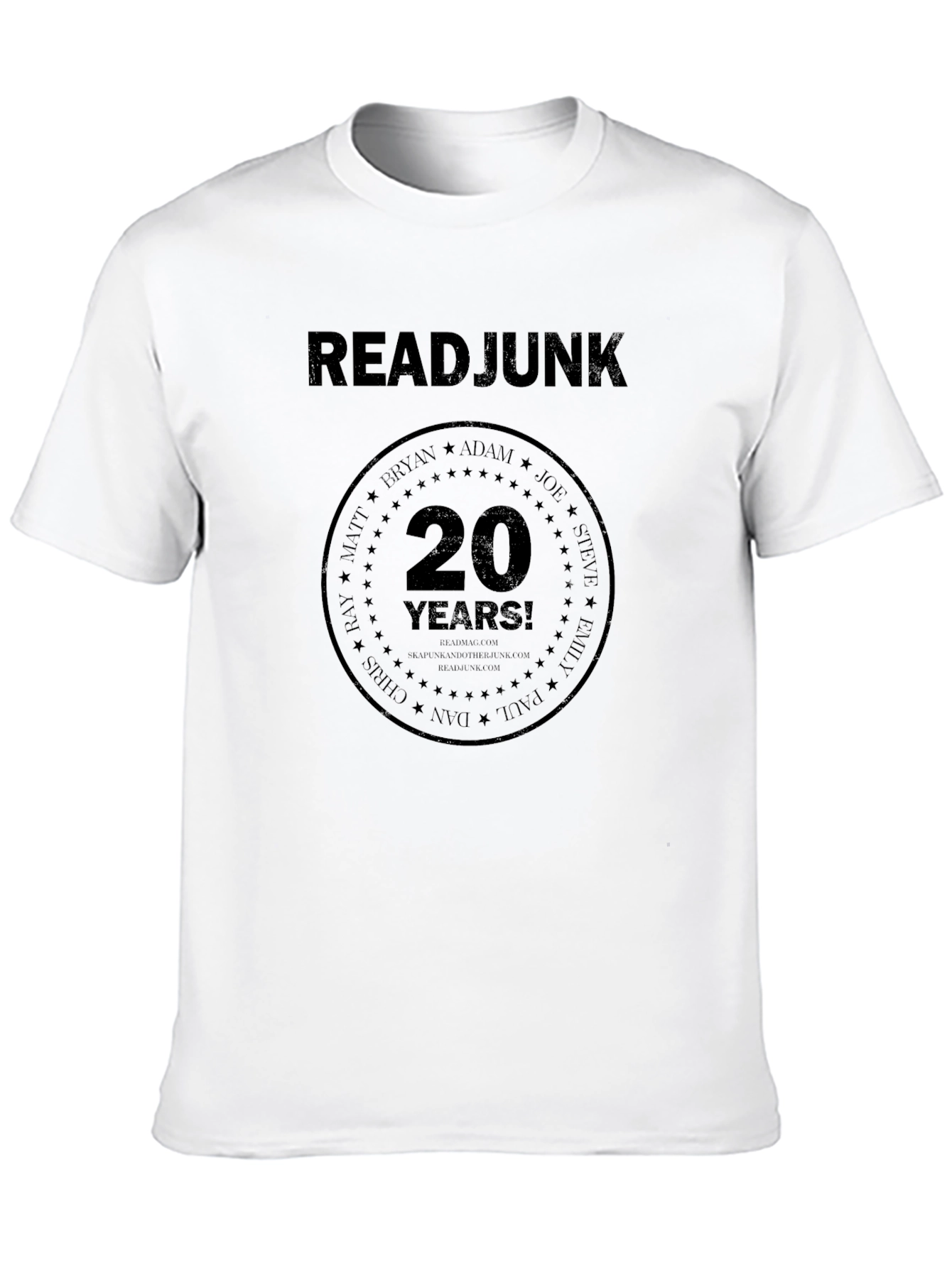 ReadJunk 20 Years Anniversary Black T-Shirt
