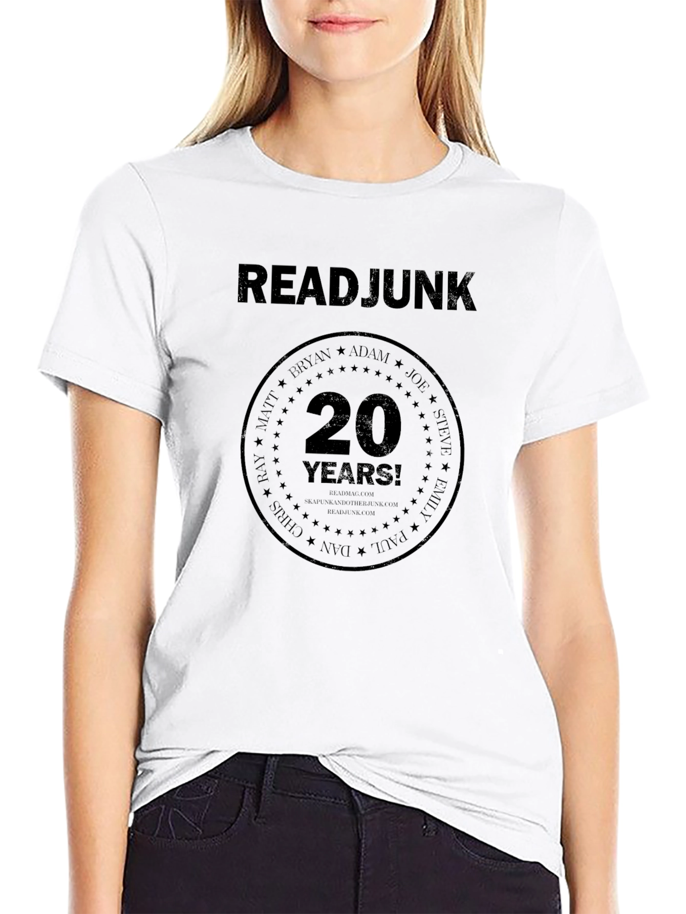 ReadJunk 20 Years Anniversary Black T-Shirt