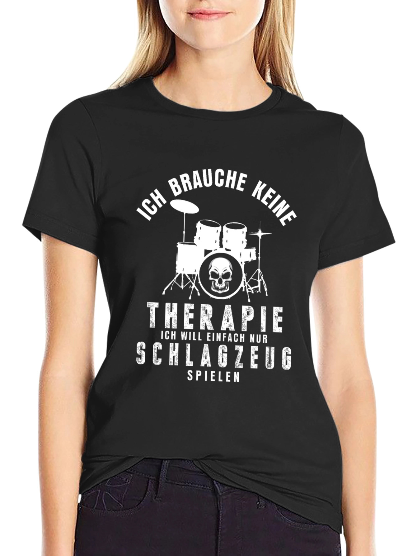 Drummer Therapy T-Shirt - Funny Music Gift