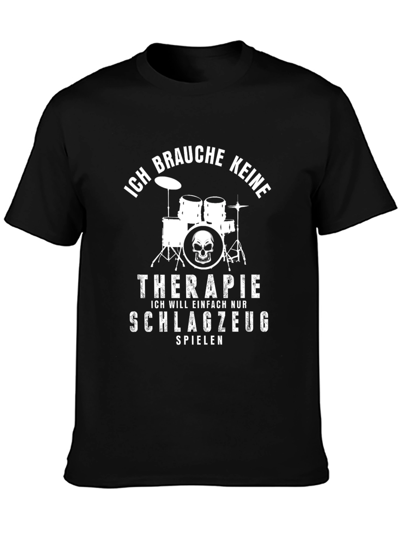 Drummer Therapy T-Shirt - Funny Music Gift
