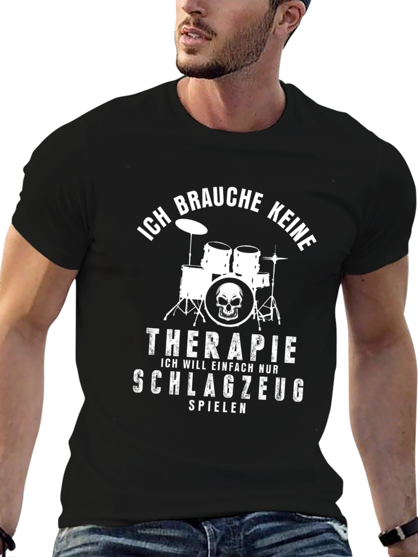 Drummer Therapy T-Shirt - Funny Music Gift