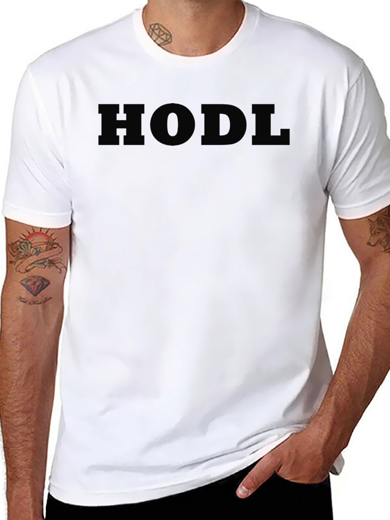 HODL Crypto T-Shirt - Black Cotton Tee