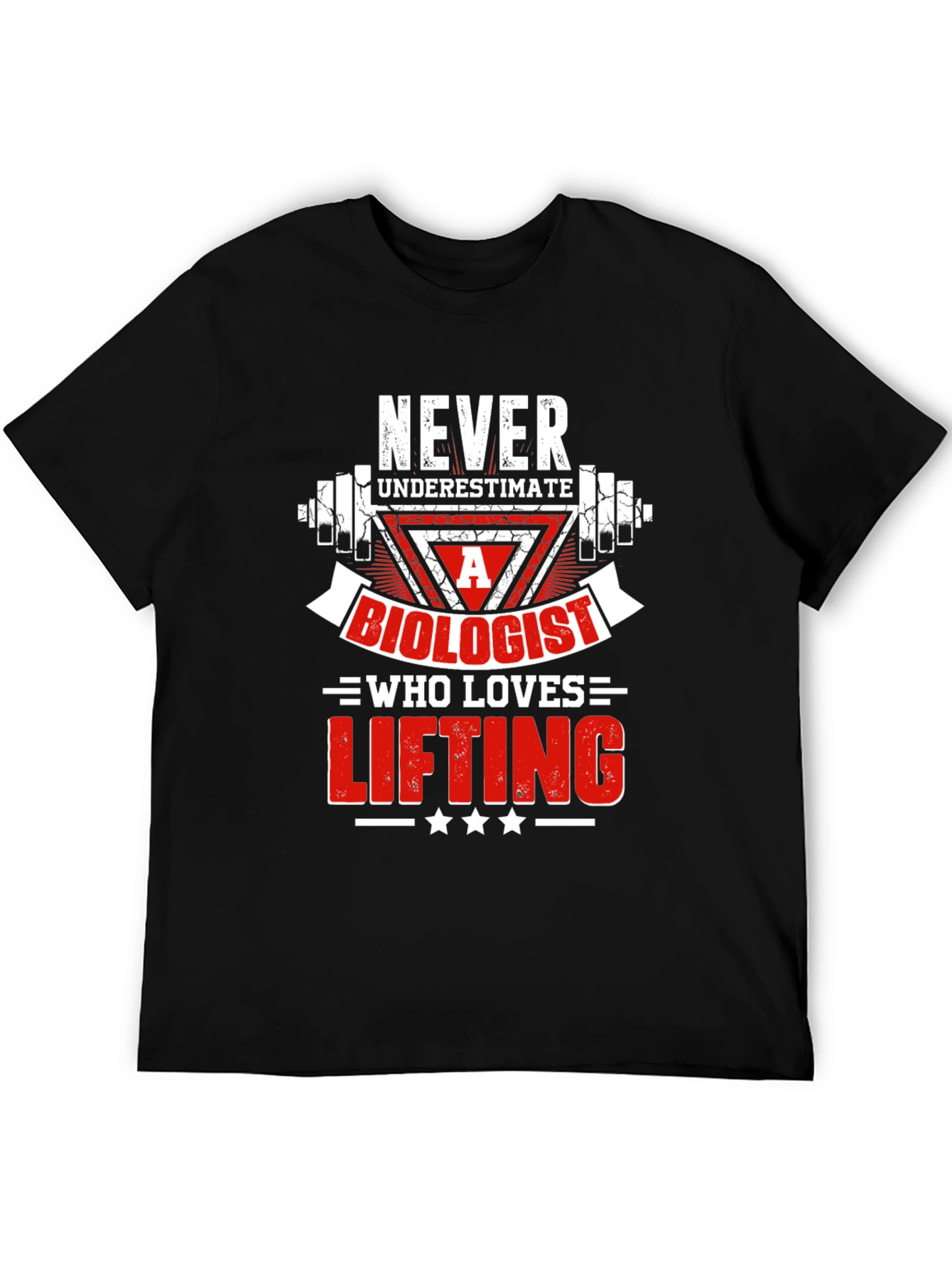 Biologist Who Loves Lifting Black T-Shirt