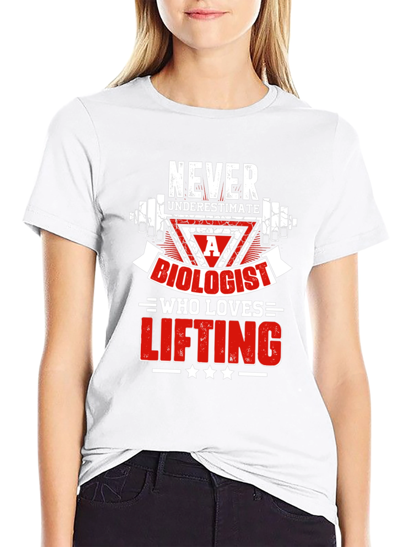 Biologist Who Loves Lifting Black T-Shirt