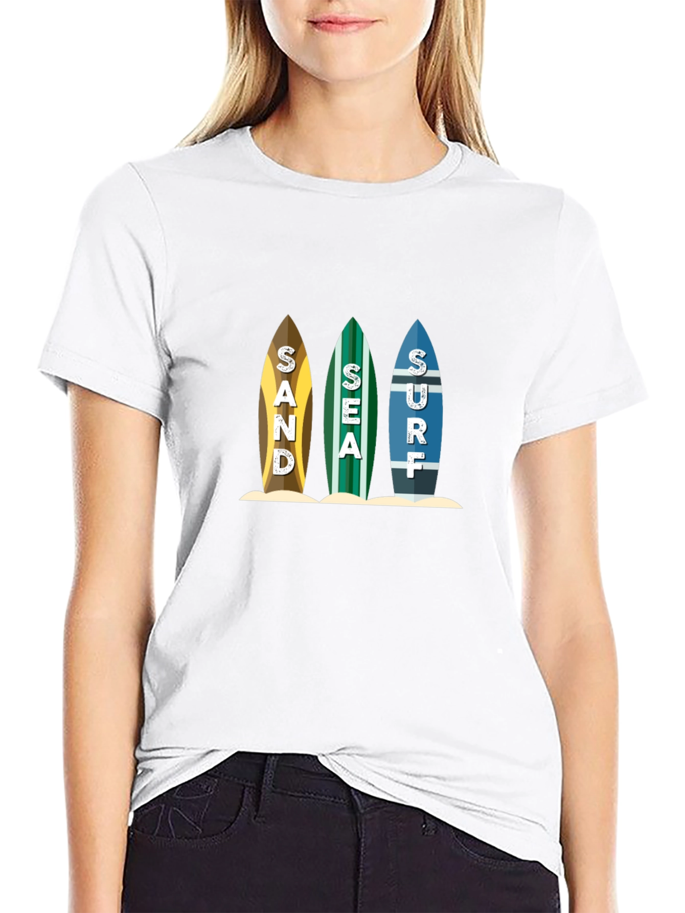 Sand Sea Surf T-Shirt - Beach Life Tee