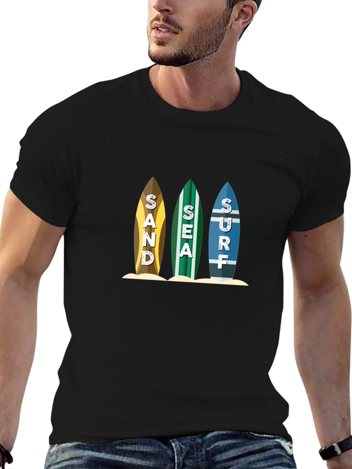 Sand Sea Surf T-Shirt - Beach Life Tee
